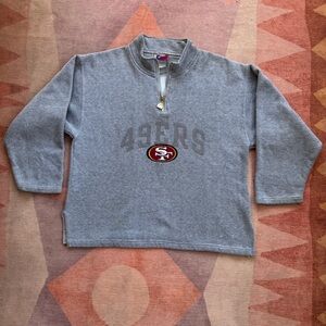 Vintage Pro Player San Francisco 49ers Quarter Zip Sweater